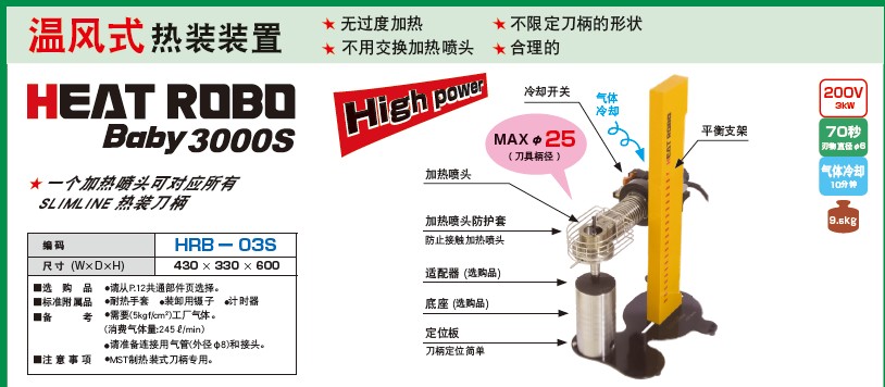 日本MST溫風(fēng)式熱裝裝置